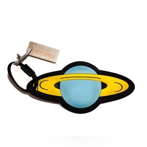 NEW - TOPSHOP Freedom Saturn Planet Luggage Bag Tag Novelty Travel Accessory